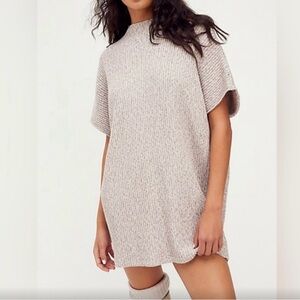 Free People Beach Mango Mini Sweater Dress